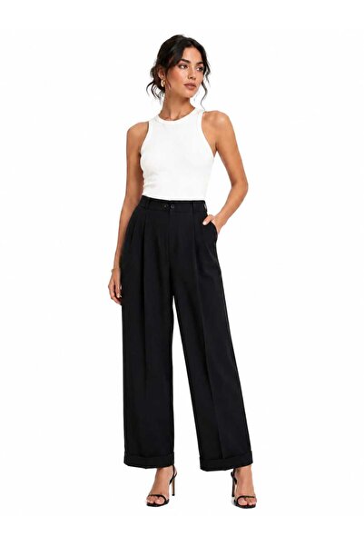 CHEVALIER FASHION Women's High Waist Wide Leg Palazzo Pants