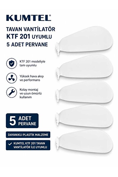 KUMTEL KTF 201 UYUMLU TAVAN VANTİLATÖR PERVNESİ 5 ADET