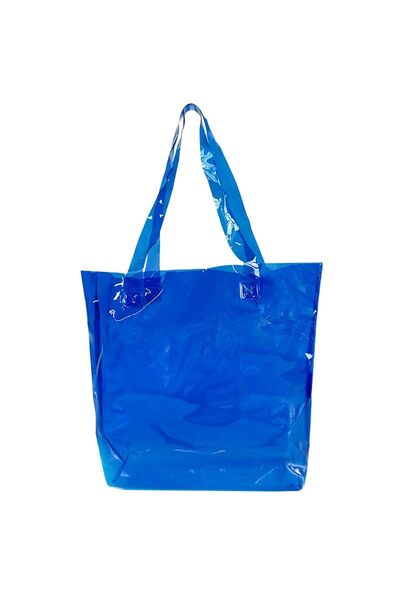 toteprint Geantă tote din PVC transparent, cu fermoar, impermeabilă, potrivit...