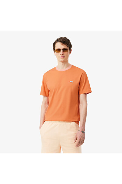 Lacoste Erkek Classic Fit Bisiklet Yaka Turuncu T-Shirt
