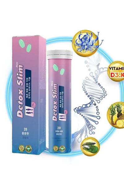 Detox Herbs أقراص فوارة سليم ماكس للتنحيف، مشروب للتخسيس وقامع للشهية
