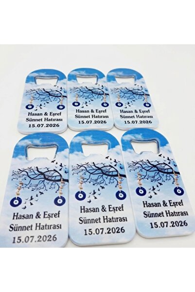 GÜVEN Sünnet Hatırası Meşrubat Açacak Magnet Hediyelik 20 Adet