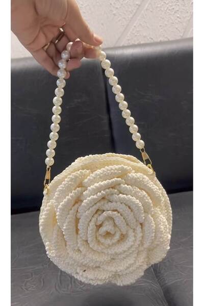 ARTTMACRAME Флорална плетена чанта, голям размер, ръчно изработена, лятна чан...