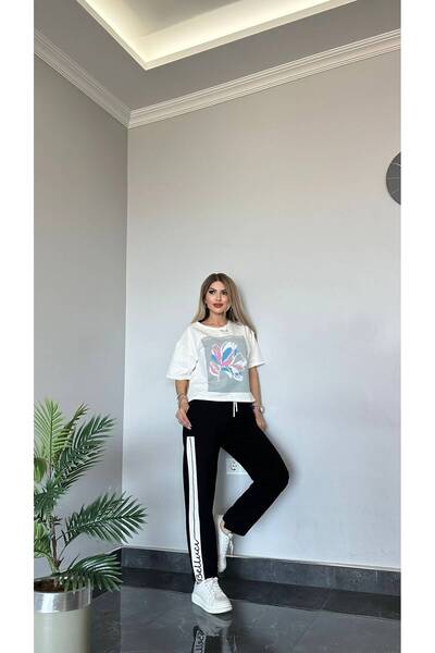 Bella Belluci Patterned Tracksuit Set
