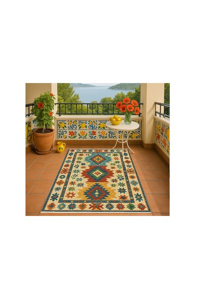 Vivense BOZKIR DESENLİ HALI, DOKUMA TABAN HALI, 340 YNG, 120X180 CM