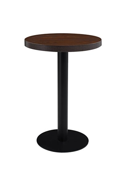 vidaxl Masă de bistro, maro închis, 60 cm, MDF