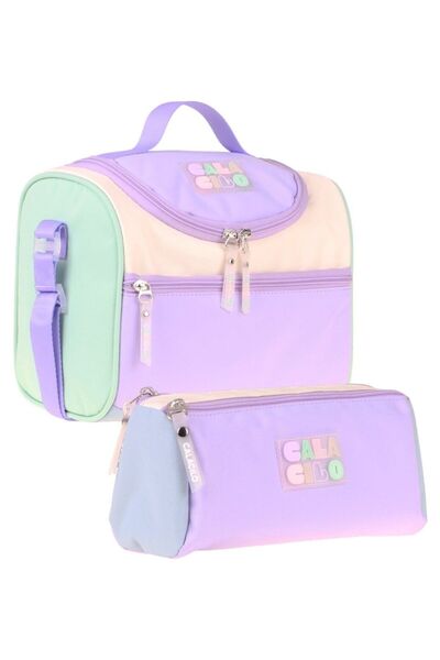 CalaCilo Virgo Green Lilac Colored Girls' Green - Lilac Color Lunchbox and Pe...