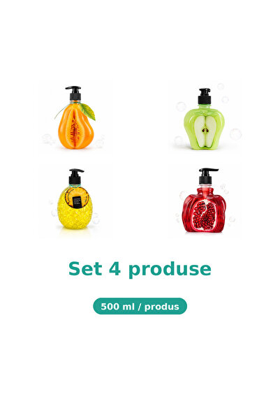 Tasty Set 4 Produse Tasty, Mix Pepene Galben, Mar Extract, Ananas, Rodie