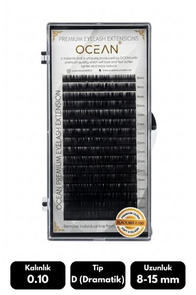 Ocean Doğal İpek Kirpik (Black MİX Natural Eyelash) 0.10D