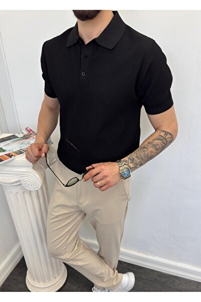 Steelmen Wear Polo Yaka Düğmeli Triko Tişört