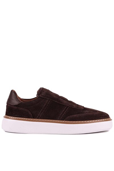 Shoetyle - Genuine Suede Leather Brown Men's Casual Shoes - 250-3002