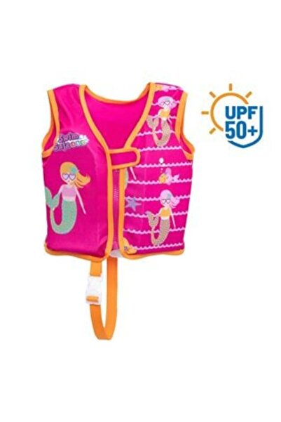 BESTWAY Vestă de înot din spumă, tip sirenă, fucsia, pentru copii (1-3 ani/11...