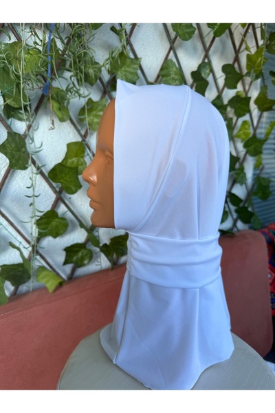 Blotch Snap-Fastened Hijab Bonnet, Neck-Covering Hijab, Comfortable and Pract...