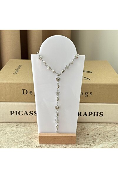 aurajewelery 14K ALTIN KAPLAMA SİLVER Y KOLYE