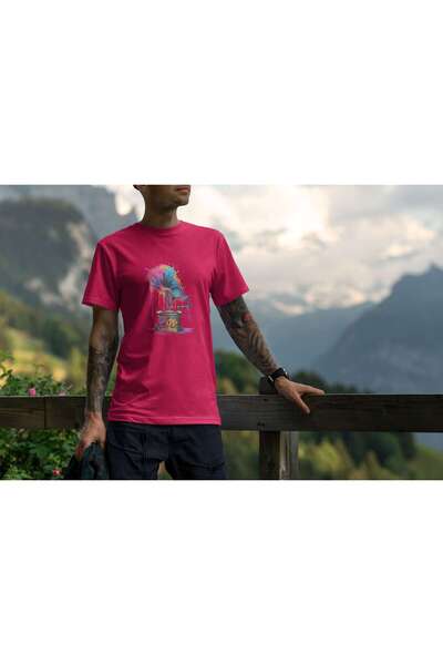 iLovePrints Colorful Abstract Gramophone Tshirt