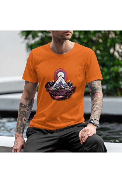 iLovePrints Abstract Geometric Landscape Tshirt