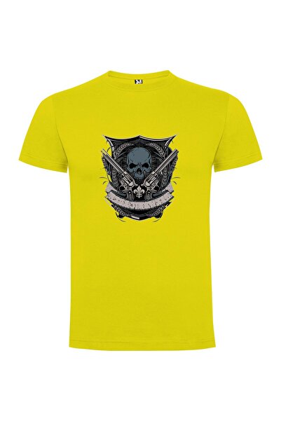 iLovePrints Guns & Glory Skull Tshirt