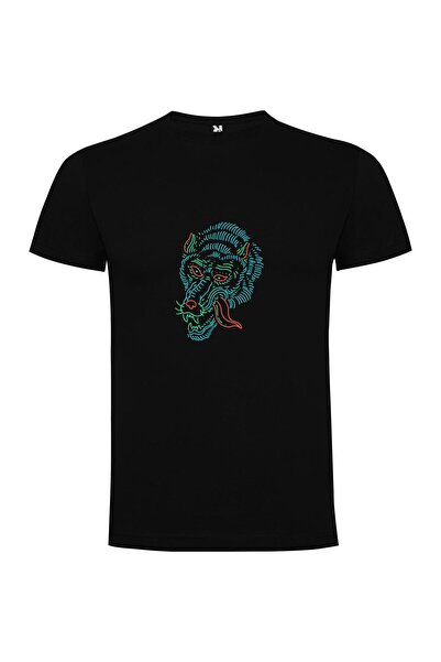 iLovePrints Neon Dragon Gaze Tshirt