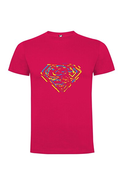 iLovePrints Glowing Superman Emblem: Superflat Tshirt