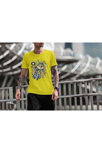 iLovePrints Bunny Biker Madness Tshirt