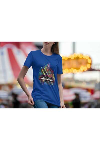 iLovePrints Colorful Abstract Piano Tshirt