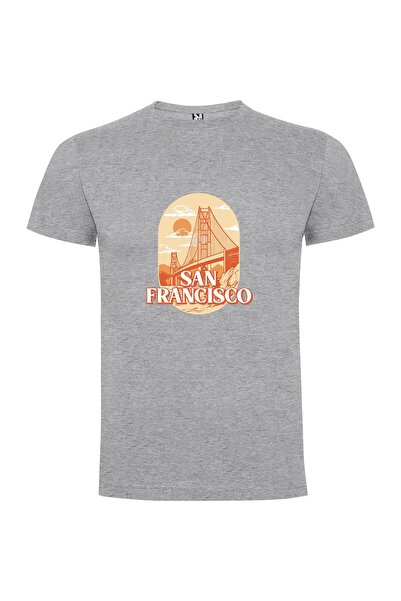iLovePrints Golden SF Skyline Tshirt