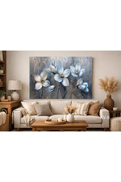 BellaaaModa ÇİÇEK DESENLİ TEK PARÇA DEKORATİF TABLOLAR
