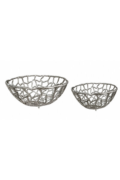 Kiana Openwork Decorative Metal Bowl Set