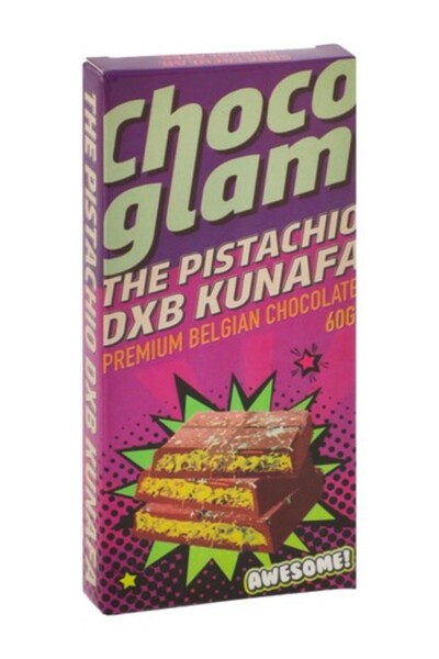Choco Glam Pistachio Kunafa Milk Chocolate Bar 45g
