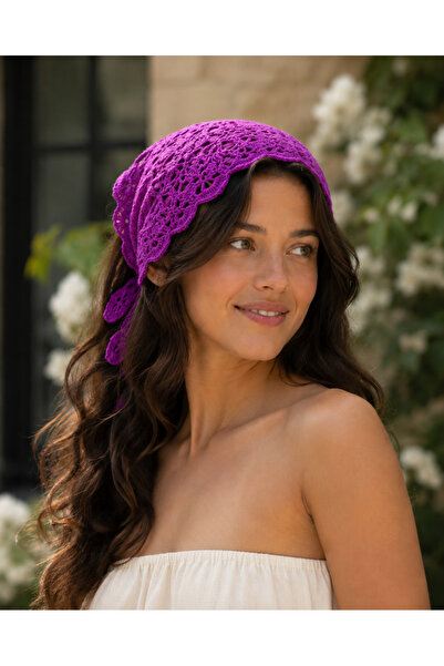 Talinhandmade Organik İp Örgü Çok Amaçlı Bandana Büstiyer – Bağlamalı Crop, B...