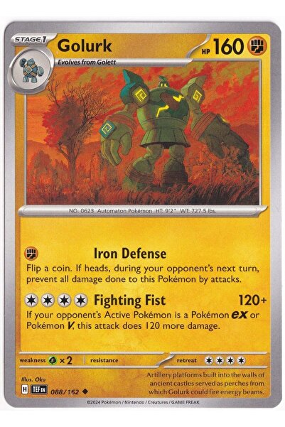 Pokemon Golurk 088/162 - Temporal Forces - Kartı (Mint)
