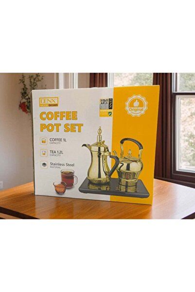 ACTEN وعاء قهوة كهربائي دينكس ذهبي DX3809
