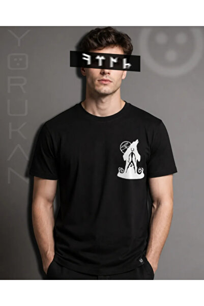 YORUKAN Wolf & Hunter Printed Unisex Regular Fit T-Shirt