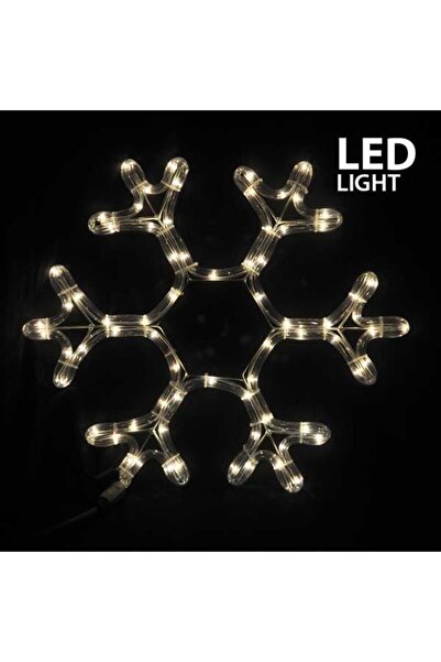 Generic Φωτοσωλήνας LED Χιονονιφάδα 38x36 cm με 3 m φωτοσωλήνα, IP44, Εσωτερι...