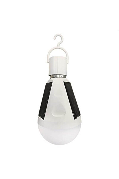 EUROLAMP Λάμπα LED με ηλιακό συλλέκτη – solar panel, 7W, για ντουί E27, 6500Κ...