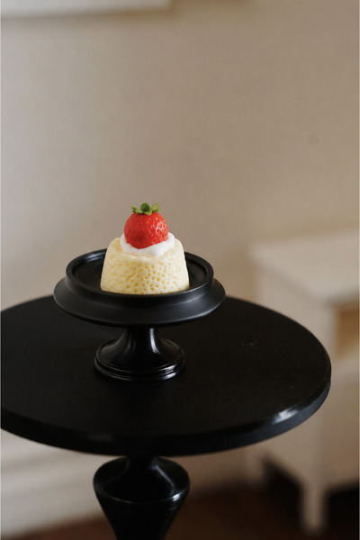 CharmFancy 1:12 Ölçek 1 Adet Siyah Pasta Tepsisi Maket Minyatür Diorama Dollh...