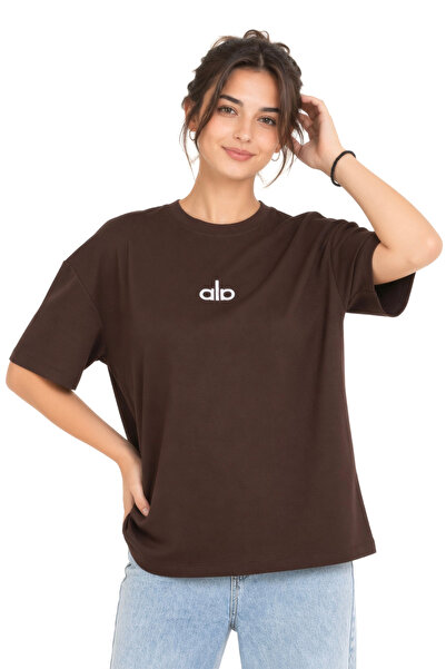 FRISKO Women's Embroidered Oversize T-Shirt Oysho Fabric |   Comfortable Fit ...