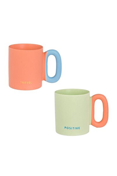 OEM Cană din ceramică multicolor 360ml, pentru cafea și ceai