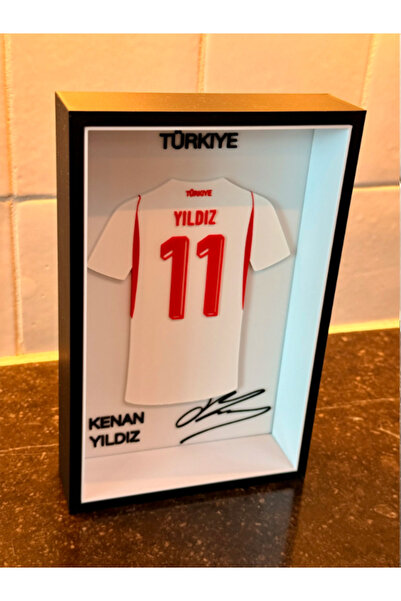 Tyana3D TÜRKİYE Millî Futbol Takımı - Jersey Plaket Çerçeve - Futbolcu Forma ...