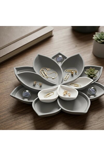 OEM Bol Decorativ Imprimat 3D în Formă de Floare, Organizator Obiecte Mici
