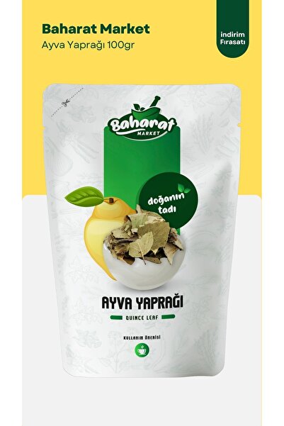BAHARAT MARKET 100 Gr Ayva Yaprağı / Ayva Yaprağı Çayı - Yeni Mahsül - Katkısız & Doğal