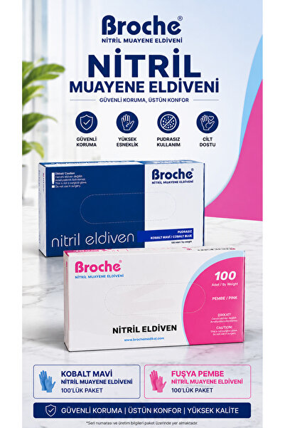 Medicalx Nitril Muayene Eldiveni 2’li Set