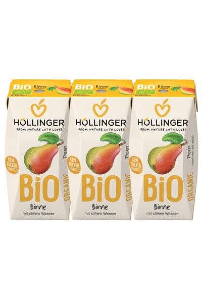 Hollinger Nectar de pere cu pai 3x200ml,