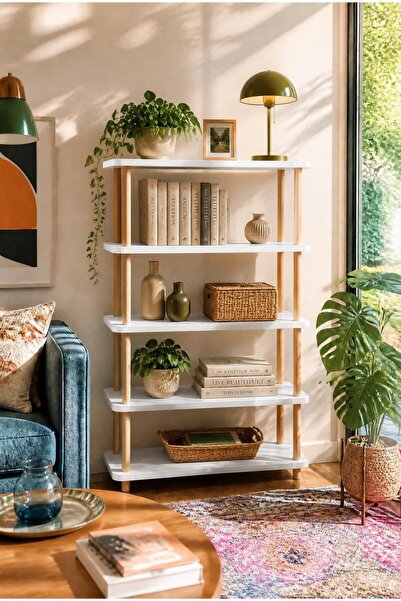 tridihome 5 Katlı Kolay Kurulum Çok Amaçlı Raf Ünitesi Salon Ofis Çocuk Odası...