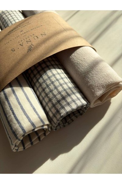 NUNA'S Atelier Nuna’S Atelier Deniz Meltemi 3-Piece Kitchen Cloth Set |   40X50 cm