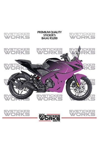 ARONA ملصق تزييني لـ Bajaj RS200، طقم جاهز لتزيين المحرك بلونين، جودة عالية
