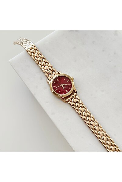 Vesce Atelier Merinet Gold Saat Bordo