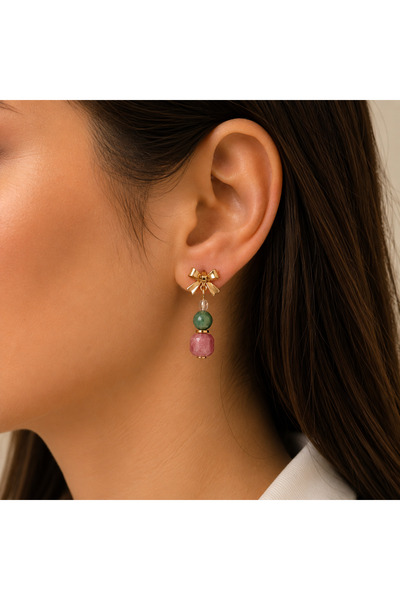Vesce Atelier Sweet Jade Natural Stone Earrings