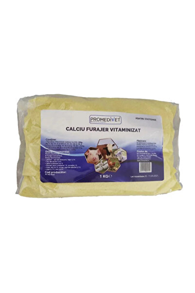 4Pet PROMEDIVET Supliment de Calciu Vitaminizat pentru Furaje 1kg