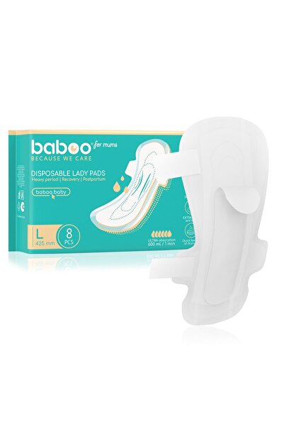 Baboo Postpartum Disposable Maternity Pads - Large - 8pc